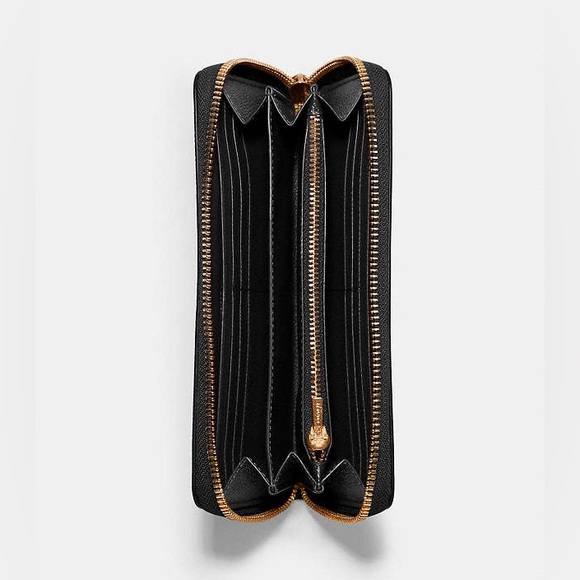 coach black leather zipper wallet PRICR DROP - Picture 7 of 7